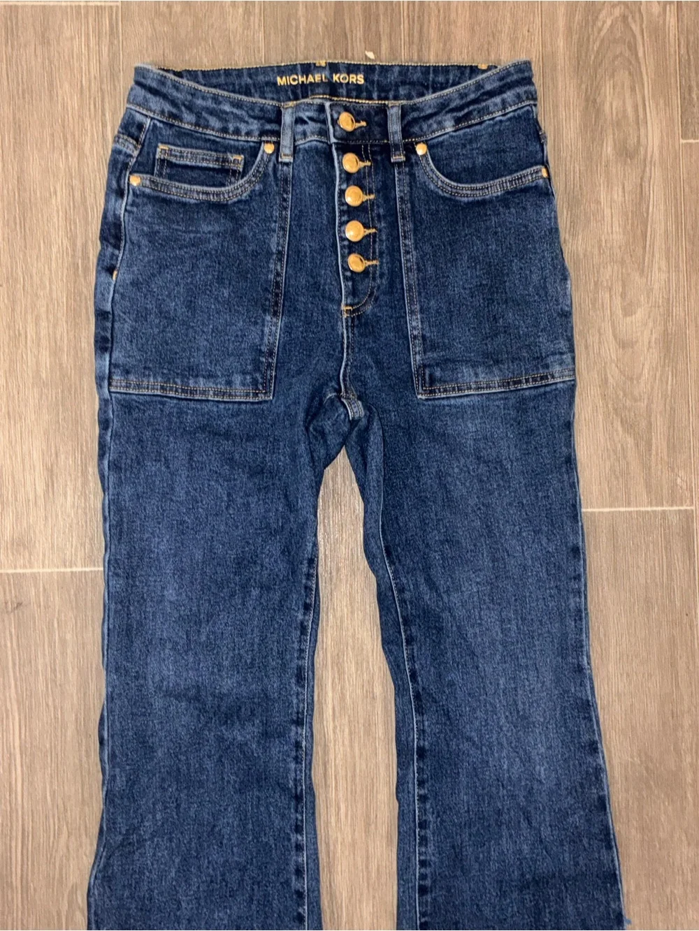Michael Kors Selma High-Rise Flare Jeans